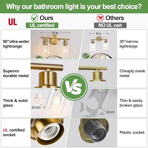 2 Light Bathroom Light Fixtures