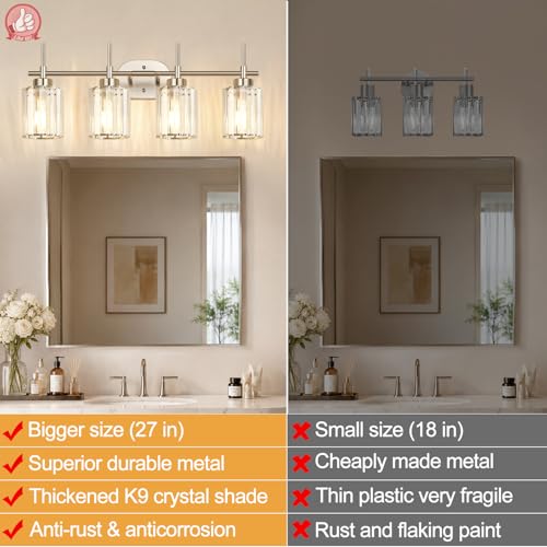 Modern Crystal Vanity Light Fixtures