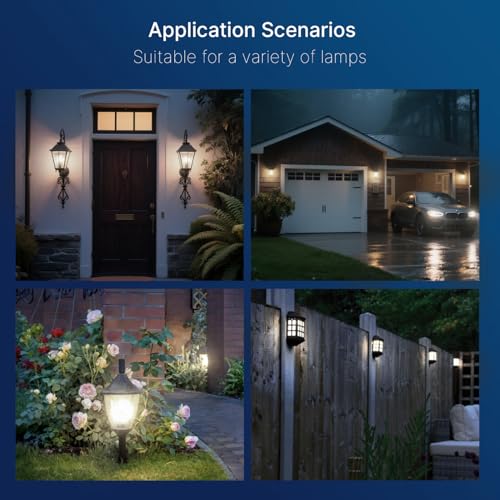 Dusk to Dawn Outdoor Sensor ST19 LED Edison Bulb (8 Count)