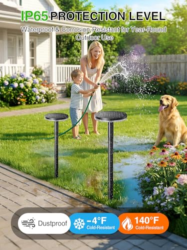 3X Larger & Taller Solar Pathway Lights Outdoor (6 Count)