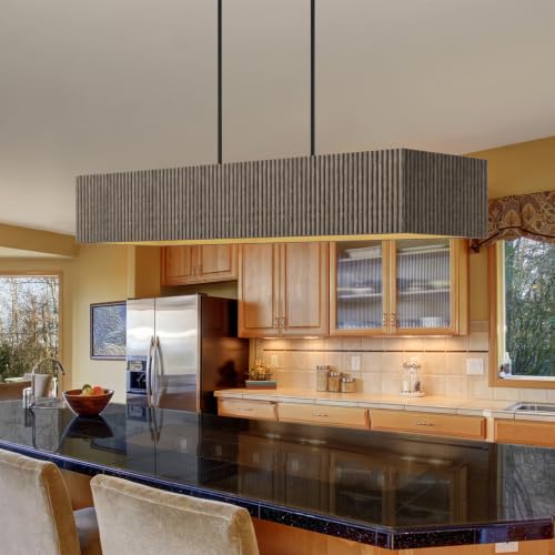 White Washed Wood Chandelier