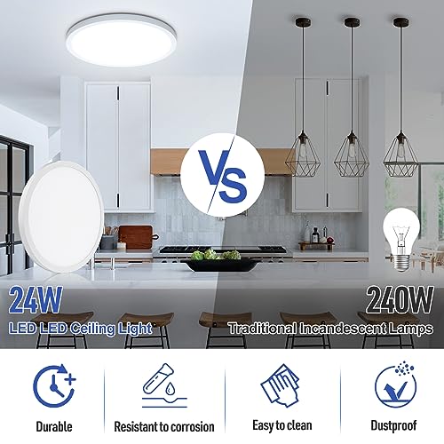 LED Flush Mount Ceiling Light 6000K