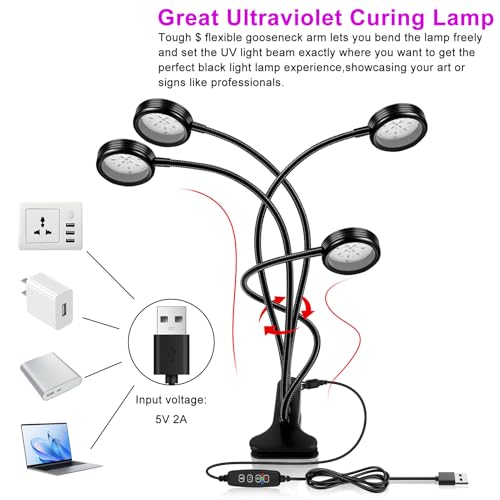LED Black Light Dual Head
