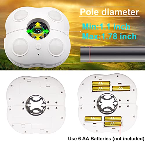 Patio Umbrella Lights Outdoor Umbrella Pole Light Battery Operated Cordless 12 Color Changing Umbrella Light with Remote