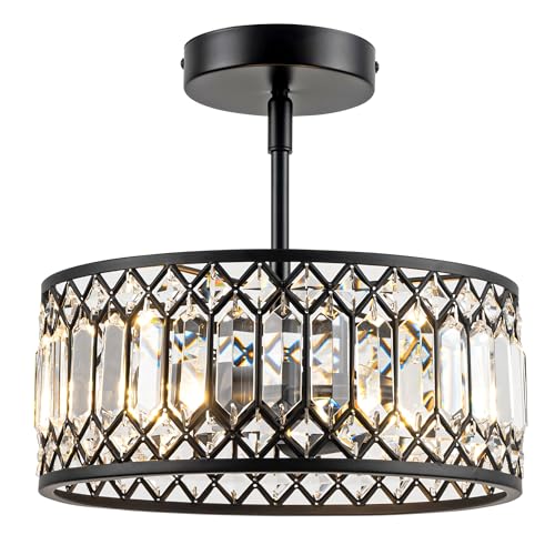 3 Light Crystal Ceiling Light