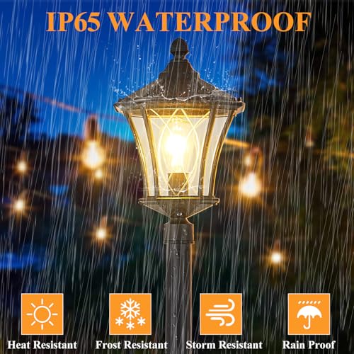 Outdoor Lamp Post Lights with Outlet