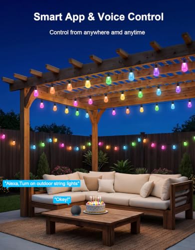 RGBW Outdoor String Lights 150ft (150FT)