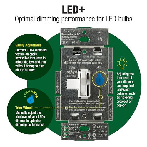 Ariadni Toggler LED+ Dimmer Switch
