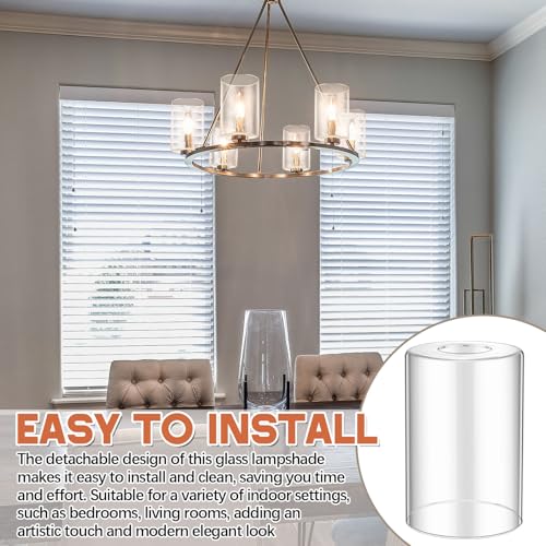 3 Pcs Clear Glossy Glass Lamp Shade 1 (3 Count)
