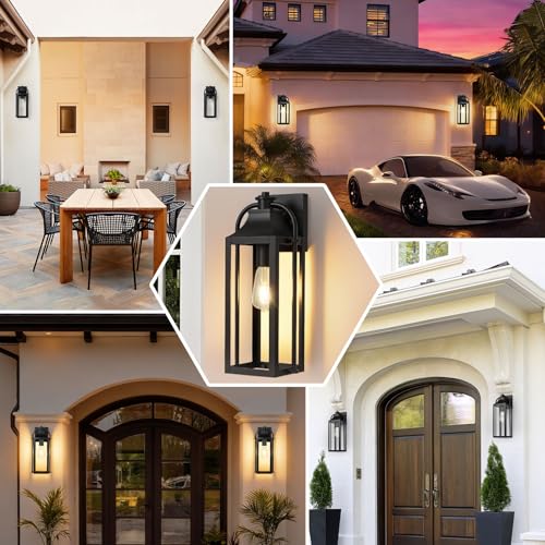 2 Packs Outdoor Wall Lights (2 Count)