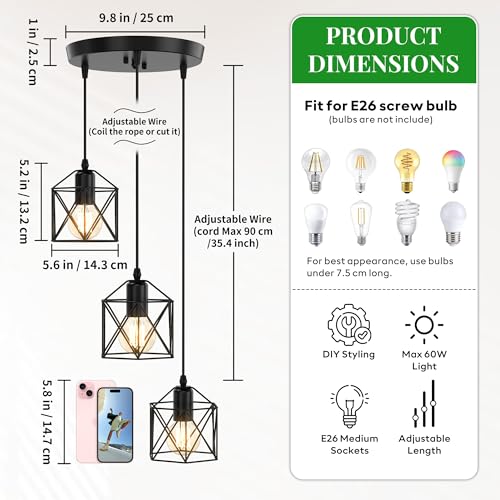 3 Light Pendant Lighting