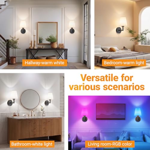 Battery Operated Wall Sconce (2 Count)