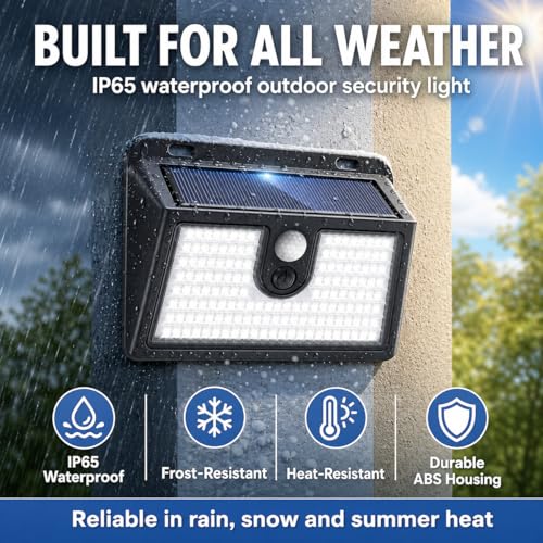 6 Packs] Solar Motion Sensor Outdoor Lights (6 Count)