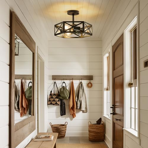 Semi Flush Mount Ceiling Light for Hallway Light Fixture