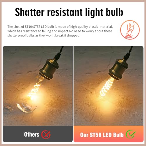 12P Edison Light Bulbs 60W Equi (12 Count)