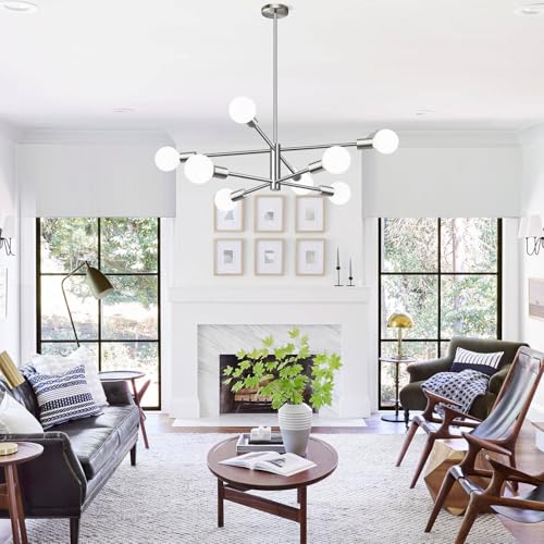 11" 52" Height Adjustable Sputnik Chandeliers Dining Room Light Fixture