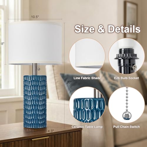 20” Modern Table Lamps Set of 2 (2 Count)