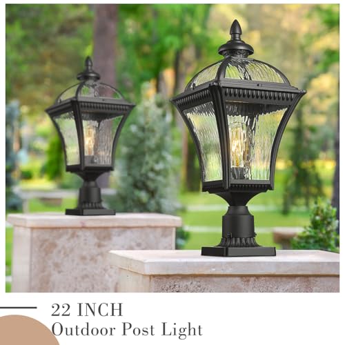 22" Outdoor Lighting for Post
