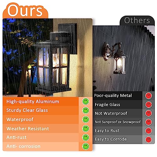 2 Pack Outdoor Wall Light Fixtures (2 Count)