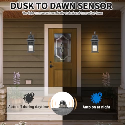 Dusk to Dawn Outdoor Lights Fixture Wall Mount