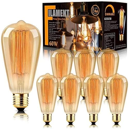 8 Pack Edison Bulbs (8 Count)