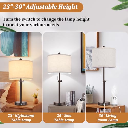 Modern Brown Table Lamps Set of 2 (2 Count)