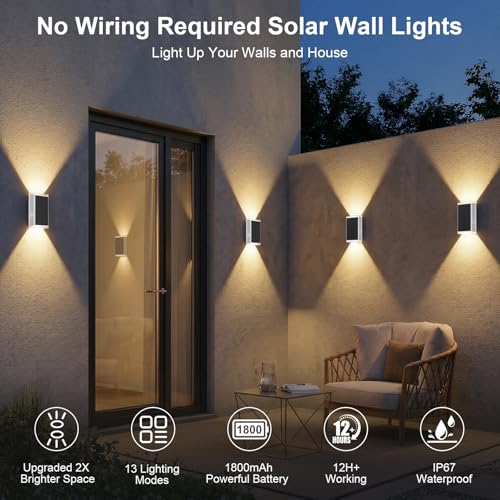 6Pack Solar Wall Lights