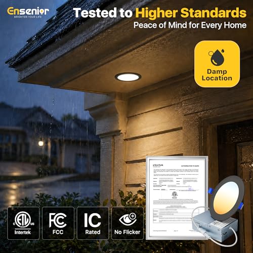 12 Pack 4 Inch LED Recessed Ceiling Light (12 Count)