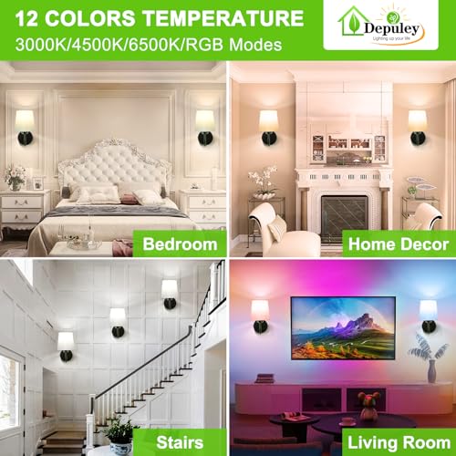 Wall Sconces Battery Operated (2 Count)