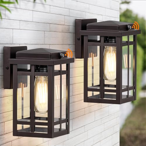 9.76'' Dusk to Dawn Outdoor Wall Light 2 Packs (2 Count)