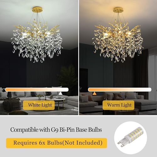 Tree Branch Chandelier Modern Crystal Pendant Light