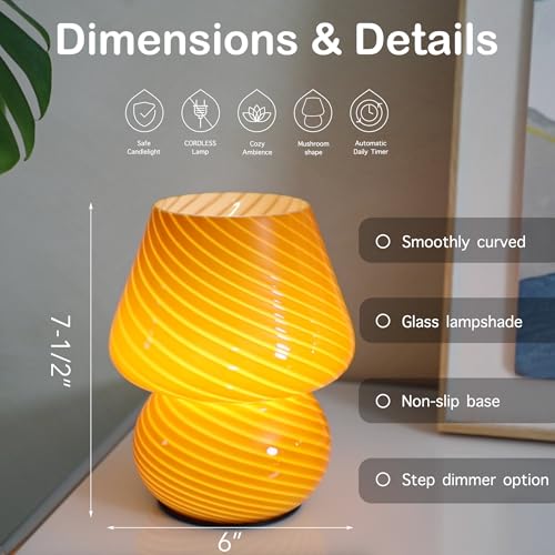 Battery Operated Mushroom Lamp