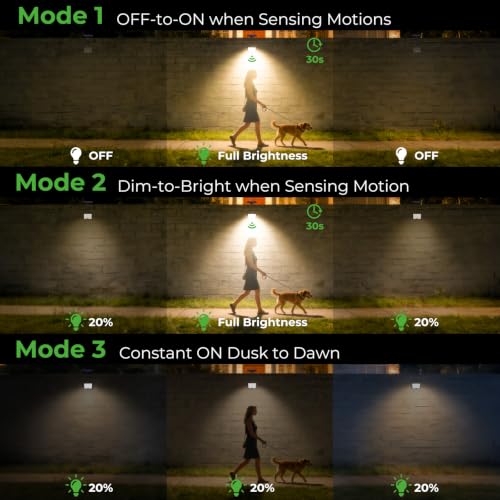 Solar Motion Lights Outdoor (2 Count)