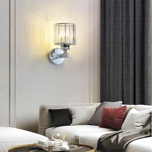 Hardwired Crystal Wall Sconces