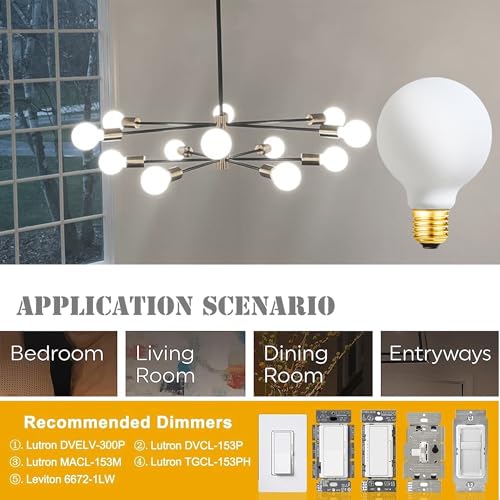 LED Light Bulb G30 Dimmable Flick
