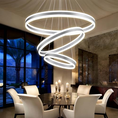 3 Ring D31.5 Modern LED Chandelier