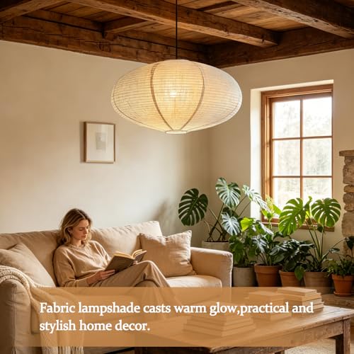 2PCS Oval Hanging Lamp Shade 20INCH off (2 Count)