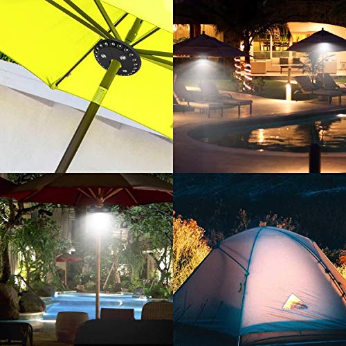 Patio Umbrella Light 3 Lighting Modes Cordless 28 LED Lights at 200 lux