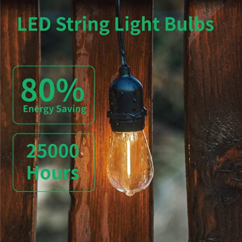 Shatterproof LED S14 Replacement Light Bulbs (15 Count)