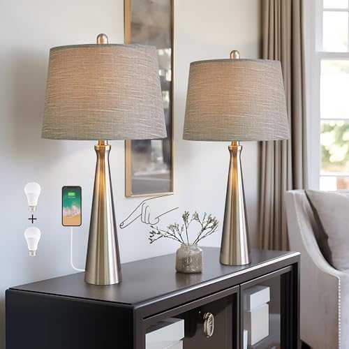 25.75" Table Lamps Set of 2 for Living Room Bedroom (2 Count)