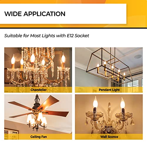 Candelabra Light Bulbs 2700K (12 Count)