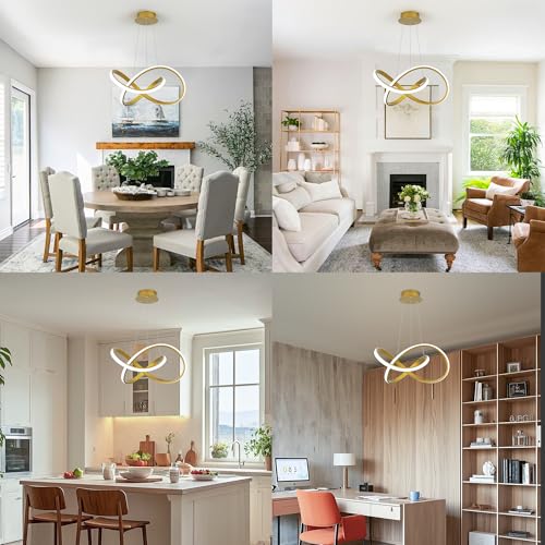 Modern LED Pendant Light with Remote & 3