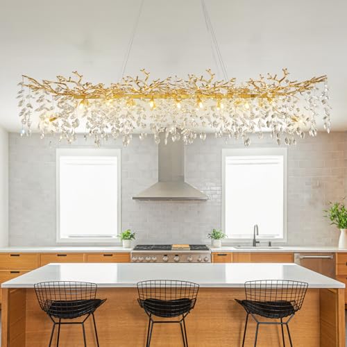 71" Modern Crystal Chandelier