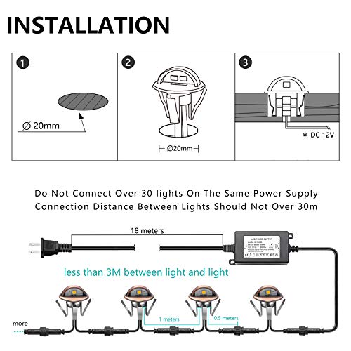 LED Deck Stair Lighting Kit (6 Count)
