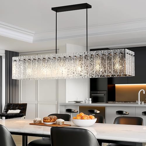 Modern Black Rectangle Chandelier