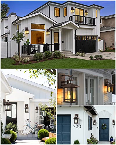 Brown Motion Sensor Outdoor Light Fixture