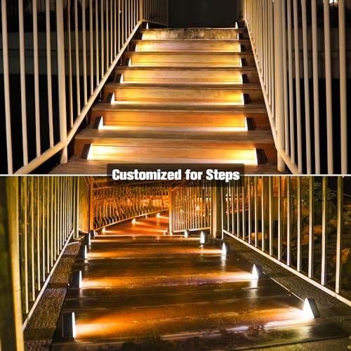 Solar Step Lights Outdoor Waterproof (12 Count)