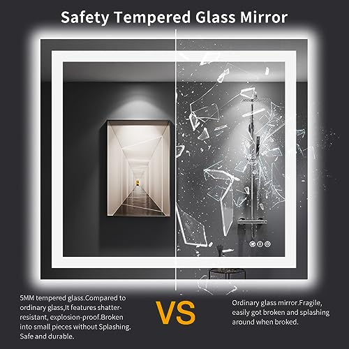 40"X36" LED Bathroom Mirror with Lights