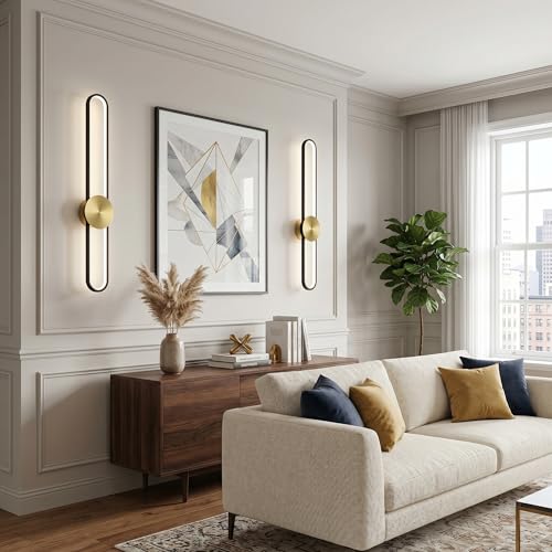 Modern Wall Sconce 4000K Dimmable LED Wall Light Fixture