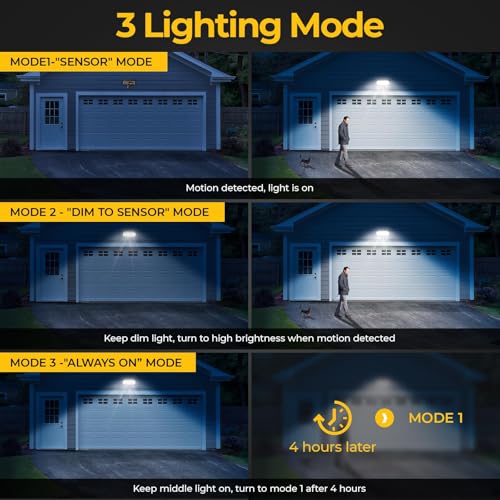 Solar Security Lights Outdoor (2 Count)